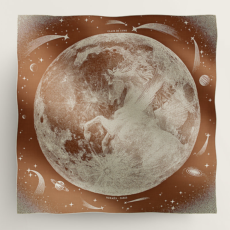 【未使用タグ付】 エルメスカレジュアン〈クレール.ドゥー.リュンヌ〉 エルメス カレ ジェアン CLAIR DE LUNE クレール ドゥ リュンヌ